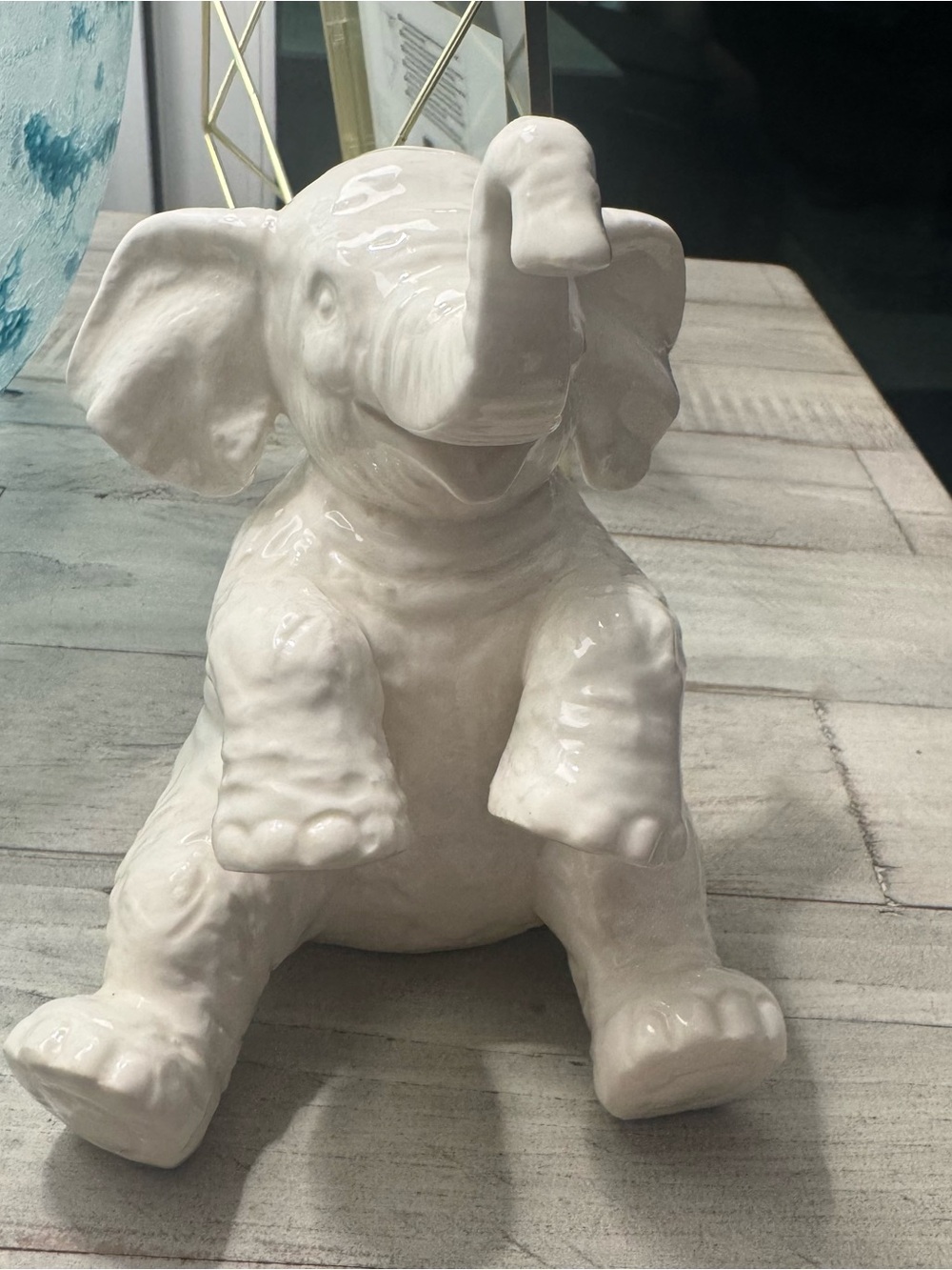 Disney Parks Jungle Cruise White Elephant Collectible Ceramic Figurine 2015